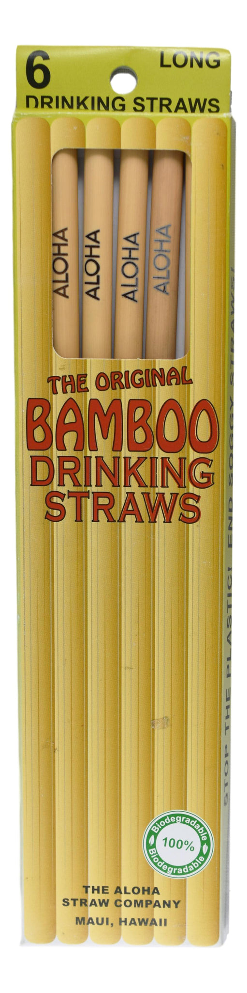 6 PACK BAMBOO STRAW - 25 cm